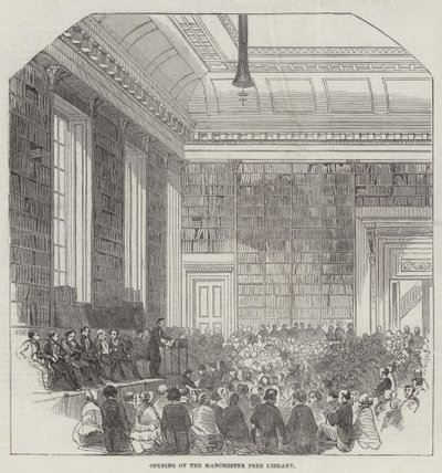 Apertura de la Biblioteca Pública de Manchester de English School